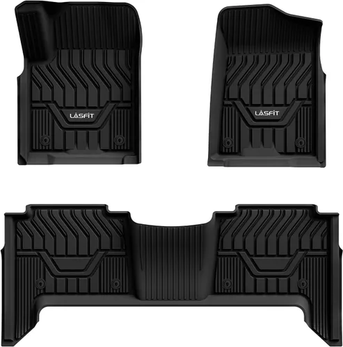 LASFIT Alfombrillas de Piso Compatibles con Nissan Armada 2017-2018 / Infiniti QX56 2011-2013 / Infiniti QX80 2014-2018, TPE Para Todo Clima Ajuste