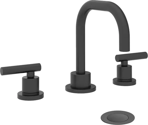 Miniatura 5 de Symmons Dia - Grifo de baño de dos manijas con montaje de drenaje Push Pop en bronce cepillado (1.0 GPM), grande