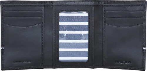 Miniatura 7 de Nautica Men's Trifold Wallet RFID Blocking Protection ID Window Card Slots Genuine Leather Durable