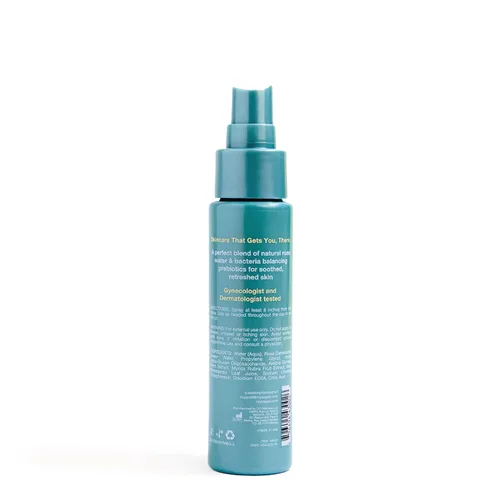 Miniatura 3 de say la V. Spray de higiene femenina refrescante para neutralizar el olor de vulva, prebióticos naturales, aloe vera y agua de rosas, probado por