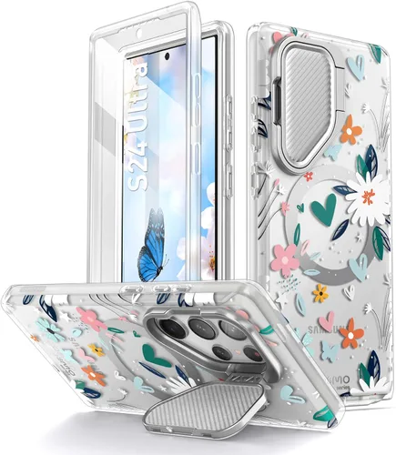Miniatura 10 de i-Blason Cosmo - Funda para Samsung Galaxy S24 Ultra con soporte para cámara, [compatible con MagSafe] Elegante funda completa 360 con protector
