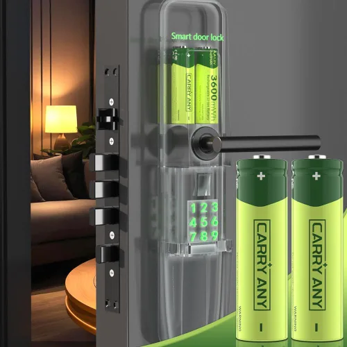 Miniatura 8 de Paquete de 4 baterías recargables AA de litio, baterías AA recargables de alta capacidad de 1.5 V, 3600 mWh, baterías de iones de litio Doubel A