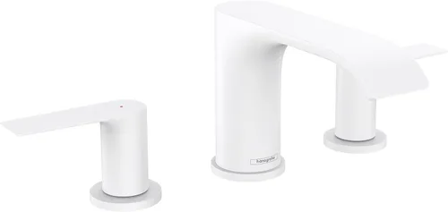 Miniatura 4 de hansgrohe Vivenis 75033141 - Grifo moderno para lavabo de baño con 2 manijas y 3 agujeros y 5 pulgadas de alto en bronce cepillado