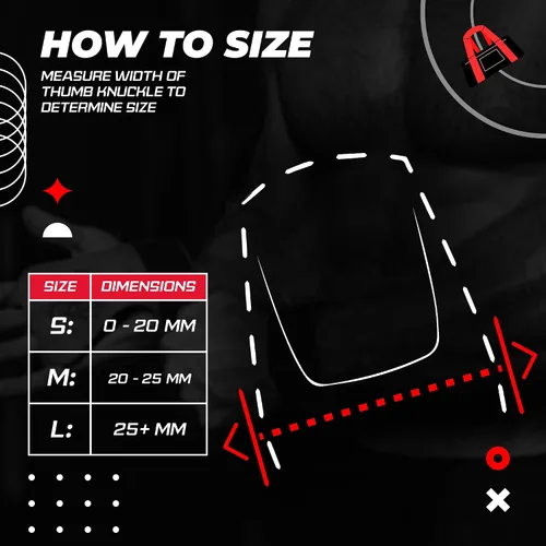 Miniatura 7 de JerkFit Nubs - Protector de pulgares para agarre de gancho, sin látex, reutilizable, lavable, para evitar callos, ampollas y lágrimas, para Negro