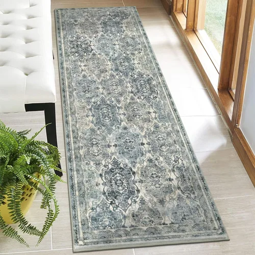 Miniatura 81 de Vaukki - Alfombra de pasillo, suave y peluda, alfombra antideslizante lavable, para lavandería, cocina, granja, baño, entrada y dormitorio