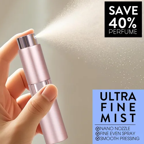 Miniatura 2 de Atomizador de Perfume Vacío de 8ML Botella de Spray de Viaje de Colonia para Recarga Dispensador Portátil de Colonia Mini Rociador para Hombres 6