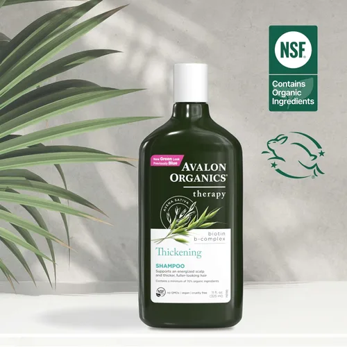 Miniatura 5 de Avalon Organics Champú terapéutico All Natural Biotin B-Complex, 11 onzas líquidas