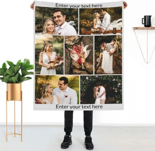 Miniatura 8 de Manta personalizable con texto en inglés «Best Daddy Ever», regalo para el Día del Padre, mantas personalizadas con fotos personalizadas, regalo