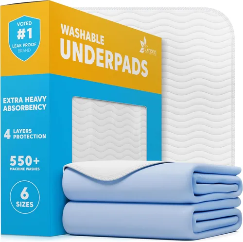 Miniatura 13 de GREEN LIFESTYLE Almohadillas absorbentes lavables – Almohadillas impermeables reutilizables para niños, personas mayores y adultos – Ideal