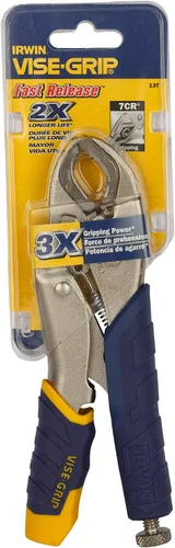 Miniatura 8 de IRWIN Herramientas VISE-GRIP Alicates de bloqueo, liberación rápida, mandíbula curva, 7 pulgadas (13T)