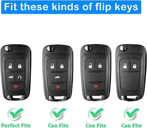 Miniatura 23 de XIYANG TRADE Funda para llavero Chevy con llavero, funda de TPU suave para llave de protección completa para Camaro Cruze Equinox Malibu Impala