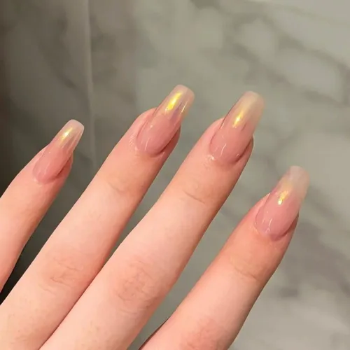 Miniatura 5 de 1 tarro Aurora Orange Mirror Effect Nail Art Powder Moonlight Chrome Plating Pigment Dust Gel Polish Decor Powder Nail Dust White Froting on Glitter