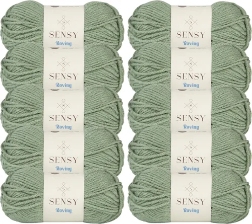 Miniatura 25 de Sensy Roving - Ovillo de lana multicolor, 3.5 onzas, 132 yardas, calibre 5, voluminoso (otoño)