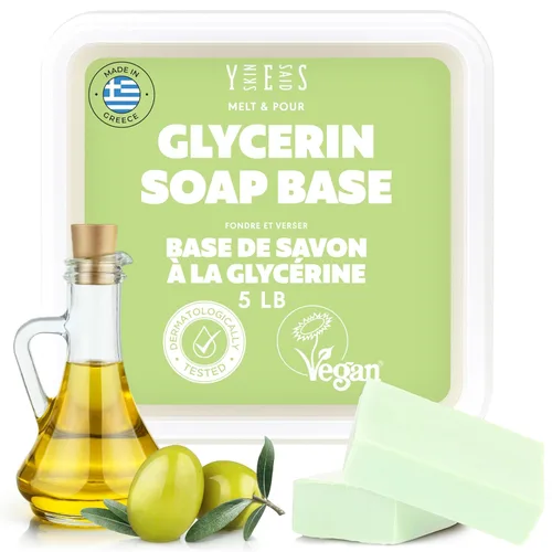 Miniatura 18 de Skin Said Yes Base de jabón de leche de cabra de 5 libras, sin SLS/SLES, sin aceite de palma, orgánico, para derretir y verter suministros