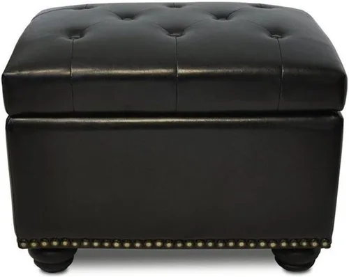 Miniatura 8 de Convenience Concepts Designs4Comfort 5th Avenue - Otomana tapizada de almacenamiento de 24 pulgadas, taburete y asiento contemporáneo con tapa