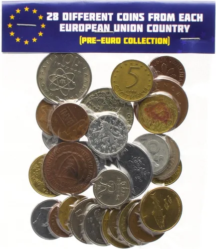 Miniatura 8 de LOTE de 28 Monedas Diferentes de la UE (Colección PRE-Euro) - Monedas Coleccionables, Monedas Antiguas para Álbum o Exhibición