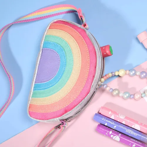 Miniatura 4 de PinkSheep Monedero para niñas pequeñas, regalo pequeño, bolso de hombro para niños, cartera cruzada de 3 a 6 años, regalo de moda