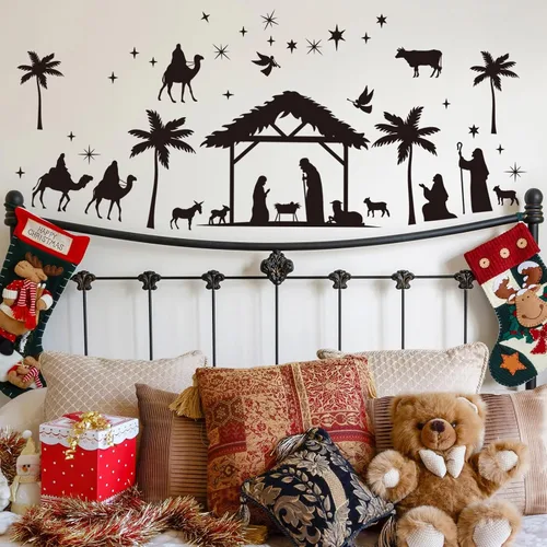 Miniatura 5 de Glenmal 72 calcomanías de pared de hongos de acuarela gigantes, calcomanías de hongos del bosque, despegar y pegar, papel tapiz extraíble