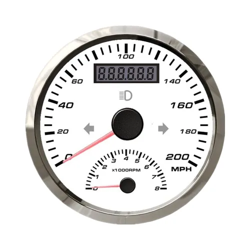 Miniatura 12 de ELING Velocímetro GPS universal de 124.3 mi/h con medidor de 8000 RPM para camión, barco, IP67, impermeable, clase de coche, 3.346 in, 9-32 V