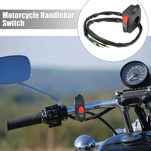 Miniatura 2 de Motoforti Interruptor de encendido DC 12V 7/8 "0.866 in para manillar de motocicleta