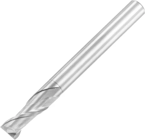 Miniatura 9 de uxcell Fresa de extremo de nariz cuadrada, punta de 0.079 in de diámetro de carburo sólido sin recubrimiento, fresadora CNC de 2 flautas en espiral