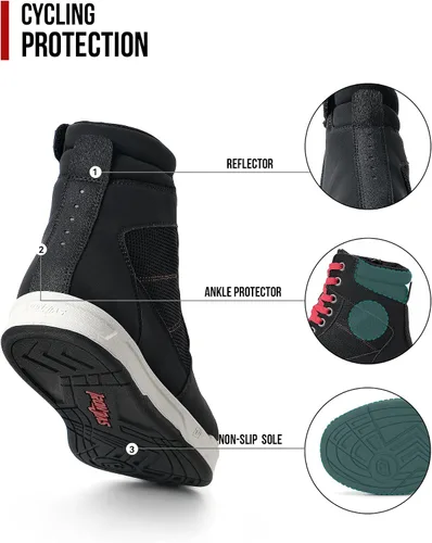 Miniatura 5 de Zapatos para motociclismo Road Street Motocross. Botas de protección para hombres, zapatos para deportes, transpirables y casuales.