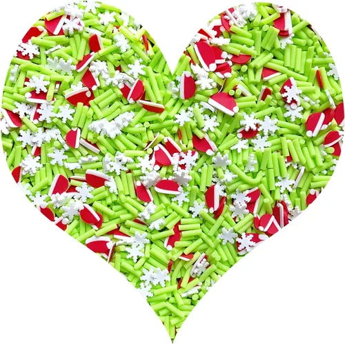 Miniatura 45 de Chispitas Falsas Chispitas Falsas de Navidad Chispitas Falsas de Caramelo Chispitas de Arcilla Polimérica Chispitas Poliméricas Rebanadas de Arcilla