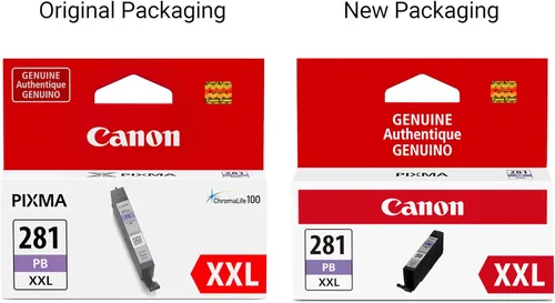 Miniatura 4 de Canon CLI-281 XXL Depósito de tinta azul fotográfico genuino*, compatible con impresoras de las series TS9120, TS8120, TS8220, TS8320 y TS6320 Azul