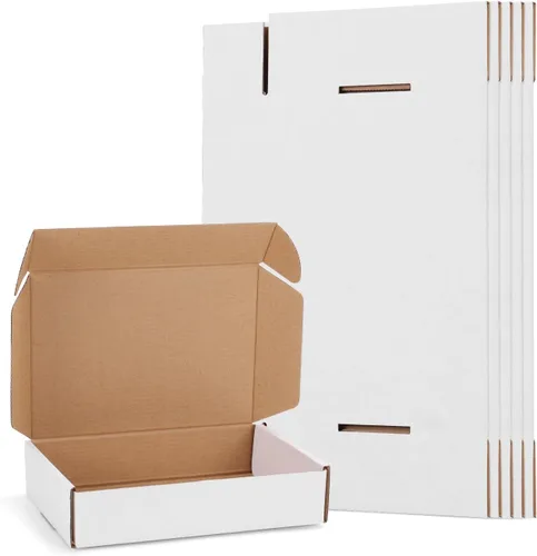Miniatura 26 de EXYGLO Paquete de 40 cajas de envío de 6 x 4 x 3 pulgadas, cajas de cartón corrugado negras para embalaje de pequeñas empresas, mudanza, envío