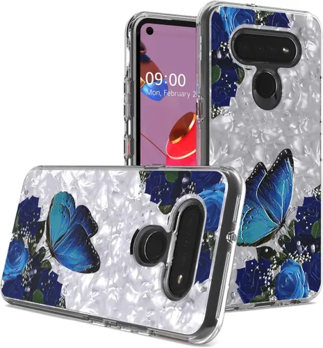 Miniatura 11 de Para LG K51, LG Reflect (LM-K500) - Funda híbrida de TPU - AC4 Azul
