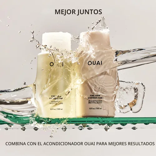 Miniatura 4 de OUAI Champú para Cabello Fino Tamaño de Viaje - Champú Voluminizador con Queratina Fortalecedora, Biotina y Aceite de Semilla de Chía para Cabello