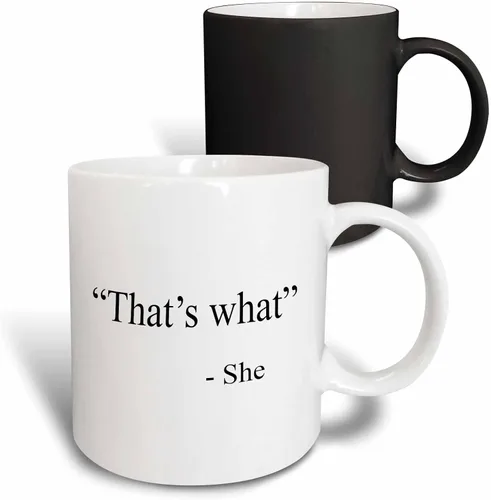 Miniatura 10 de 3dRose Taza negra de dos tonos de 11 oz con texto en inglés "That's What She Said