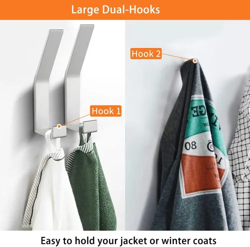 Miniatura 2 de Ganchos de pared para colgar ropa, abrigo, toalla, cuerda, llaves, sombreros, bolsos, ganchos de pared para cocina, baño, puerta, gabinete
