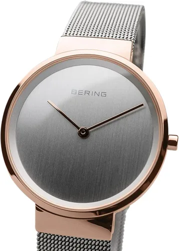 Miniatura 2 de BERING Reloj unisex analógico de cuarzo clásico con correa de acero inoxidable y cristal de zafiro