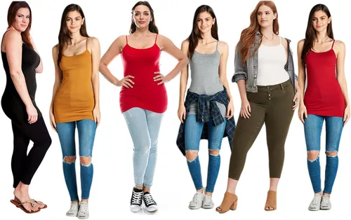 Miniatura 91 de Emmalise Camisola larga casual básica para mujer, con tirantes ajustables, top en capas