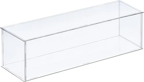 Miniatura 21 de MECCANIXITY Vitrina de acrílico Caja de plástico transparente montar escaparate a prueba de polvo 14x6.3x4.1 pulgadas para artículos coleccionables