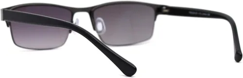 Miniatura 4 de SA106 Gafas de sol de lectura progresivas focales de media montura para hombre plomizo