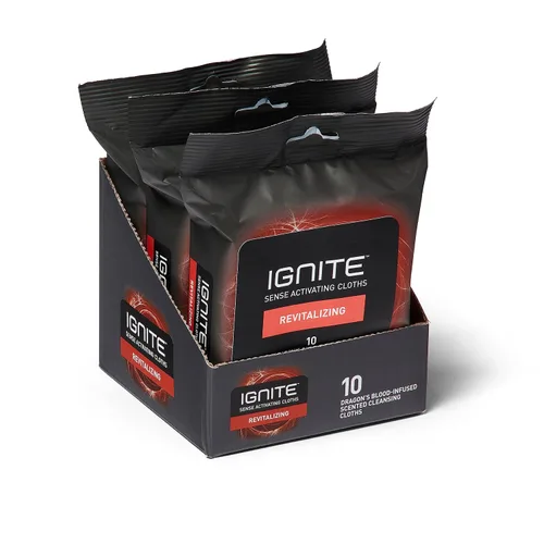 Miniatura 9 de Ignite - Toallitas húmedas para hombre, extra gruesas de 8 x 8 pulgadas, aroma estimulante, 10 unidades (paquete de 3)
