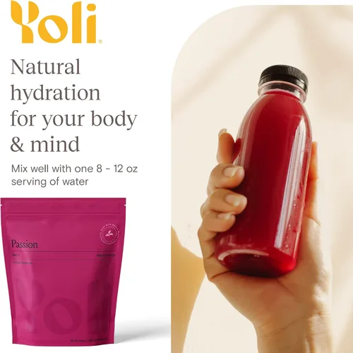 Miniatura 9 de Yoli Passion - Mezcla de bebida energética en polvo, mezcla de bebida energética natural para resistencia y resistencia, 90 porciones a granel, bayas