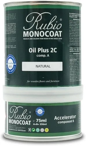 Miniatura 140 de Rubio Monocoat Tinte y acabado para madera de 650 pies cuadrados - Niebla Oil Plus 2C Aceite de linaza de secado rápido, ecológico