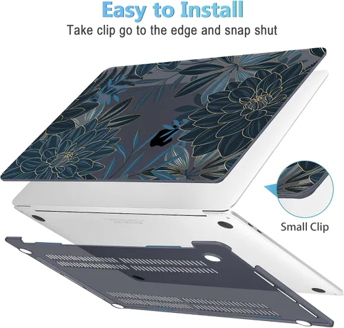 Miniatura 3 de Mektron para MacBook Air 13 Funda A1466/A1369 (versión 2010-2017), cubierta rígida de plástico con fijación a presión para MacBook Air 13.3 pulgadas