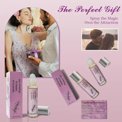 Miniatura 7 de Roll-On Pheromonas Perfumes Oil Perfume Colonia – Aceite esencial infundido con feromonas de larga duración – 0.34 onzas líquidas / 0.3 fl oz