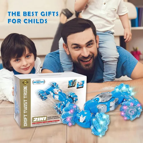 Miniatura 7 de BEMITON Coches RC de Control Remoto para Niños, Coche de Acrobacias RC con Sensor de Gestos Regalos para Niños de 6 7 8-12 9 10 11 Años, Camión
