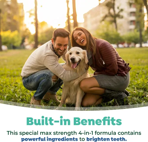 Miniatura 5 de TropiClean Fresh Breath Advanced Whitening - Aditivo blanqueador de agua para perros, solución de máxima potencia para limpieza de dientes de perro