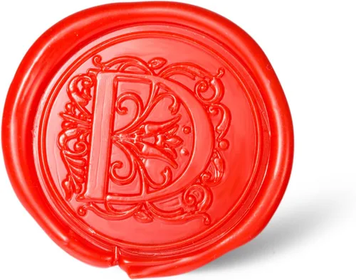 Miniatura 3 de Sello de cera Mceal, sello grande de 1 1/5" (30 mm) de diámetro, cabeza de latón plateado con mango de madera, serie de letras de estantería de la A