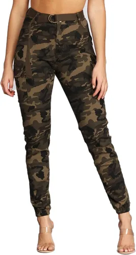 Pantalones de senderismo tipo cargo para mujer, pantalones de camuflaje ajustados, casuales, para exteriores, pantalones deportivos con bolsillos