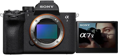 Miniatura 6 de Sony ILCE-7M5/B a7 V - Cuerpo de cámara sin espejo de marco completo con luz flash MK320, monopie de 72 pulgadas, correa de agarre de muñeca