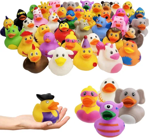 Surtido de patos de goma para niños, regalos de cumpleaños de baño, baby showers, incentivos para el aula, playa de verano y actividad en la