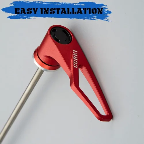 Miniatura 3 de Juego de brochetas de liberación rápida mejorado de titanio para bicicleta de carretera MTB Rojo para MTB