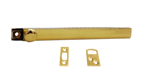 Miniatura 3 de QCAA Perno de superficie oculta de latón macizo resistente, 4 pulgadas, negro mate, paquete de 1, fabricado en Taiwán Níquel Satinado